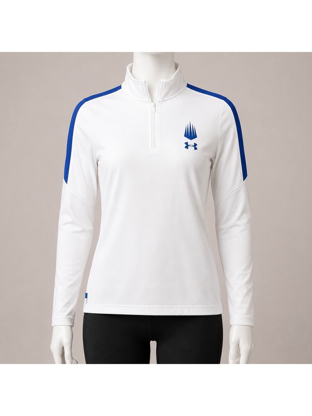 Under Armour IMG Academy 1/4 Zip Pullover Women's Medium White Athletic Top